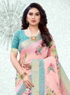 NP Latest Fancy Designer Stylish Festive Wear Rainbow Jari Border Saree Collection